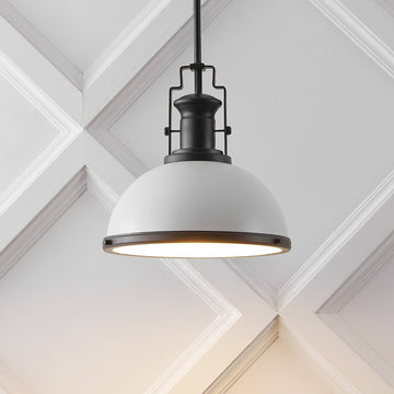 Homer Modern Industrial Iron LED Dome Pendant